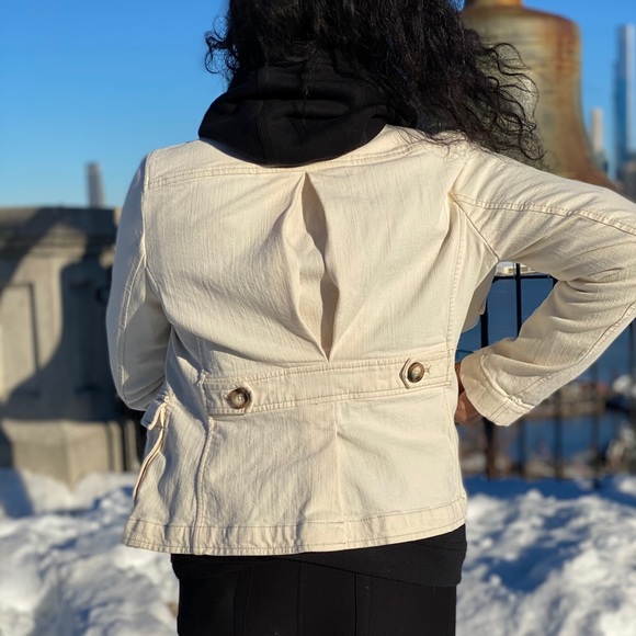 Gap White Jean Jacket Size 8 (m) - Picture 6 of 14